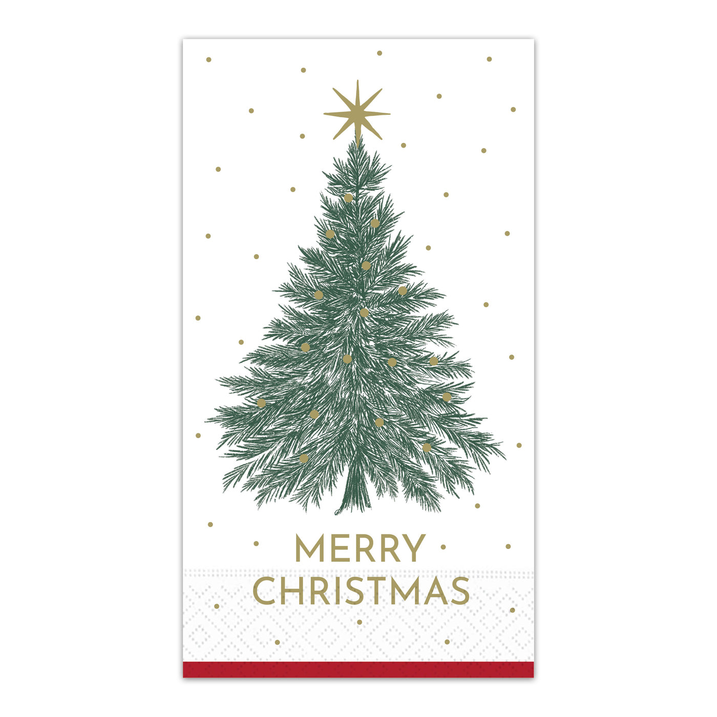 Christmas Good Tidings Paper Guest Towels - Buffet Napkins