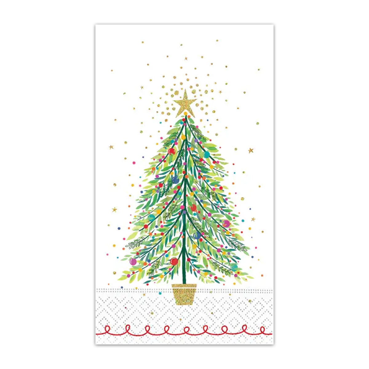 Christmas Tree Magic Paper Guest Towels - Buffet Napkins