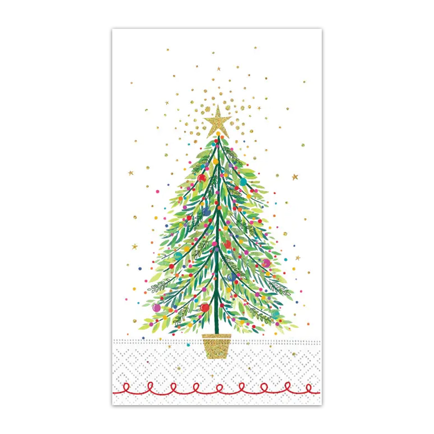 Christmas Tree Magic Paper Guest Towels - Buffet Napkins