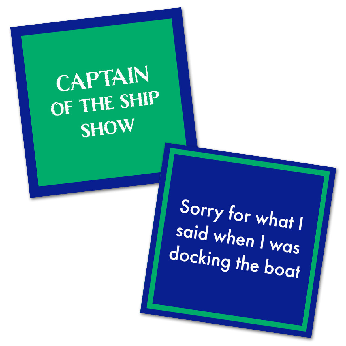 Captain of the Ship -Double the Fun Cocktail Napkins