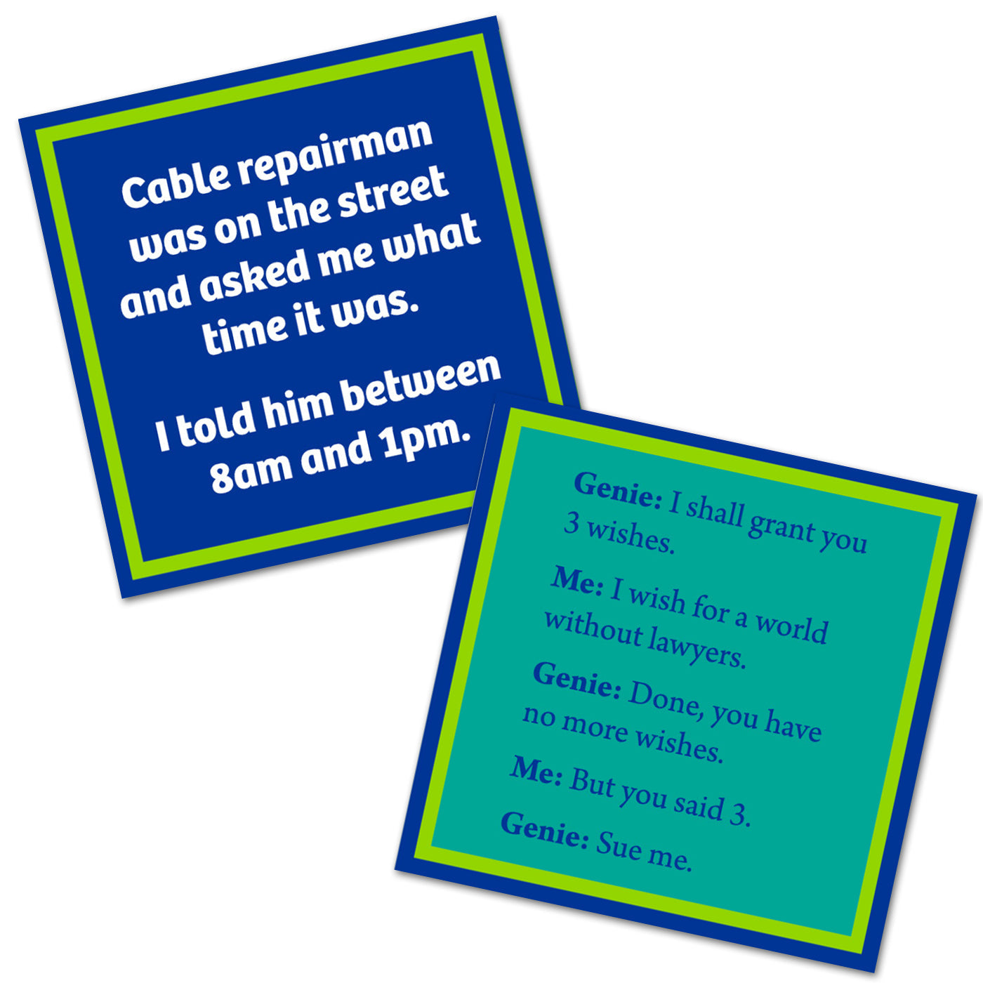 Cable Repairman - Double the Fun Cocktail Napkins