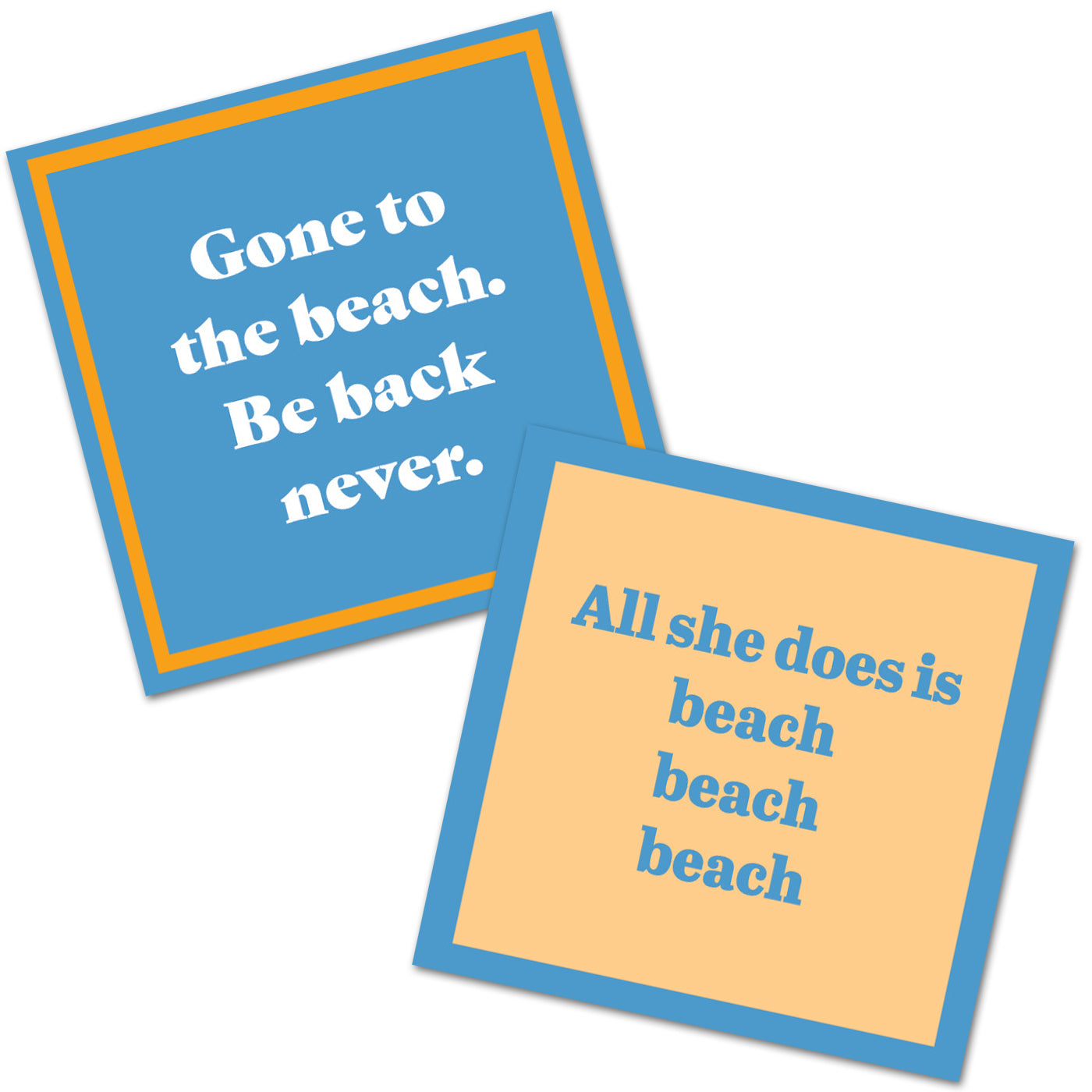 Gone to the Beach - Double the Fun Cocktail Napkins