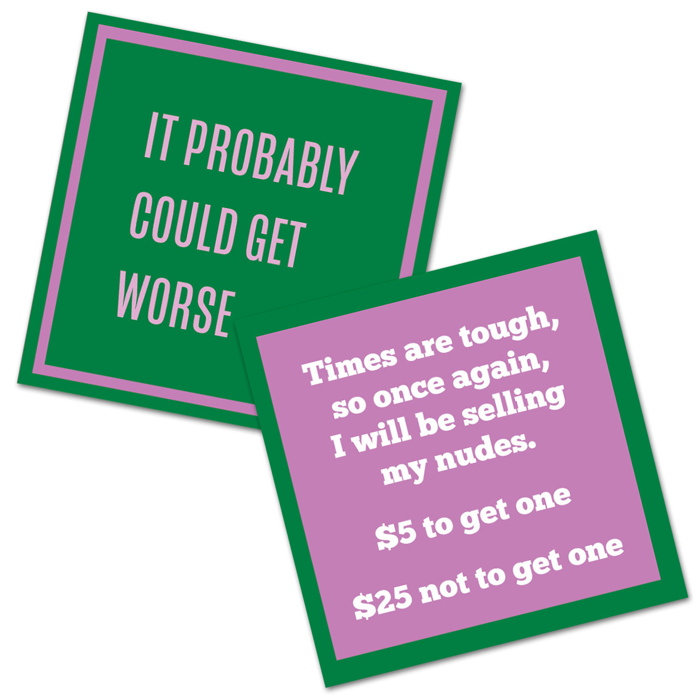 Selling My Nudes - Double the Fun Cocktail Napkins