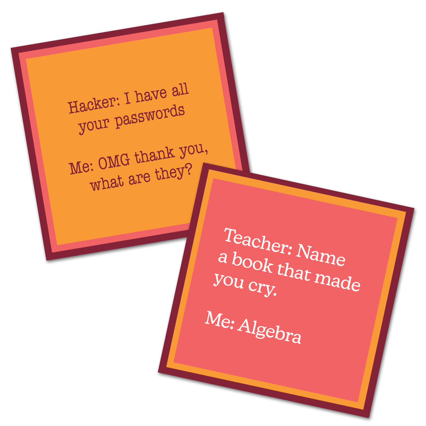 Your Passwords - Double the Fun Cocktail Napkins