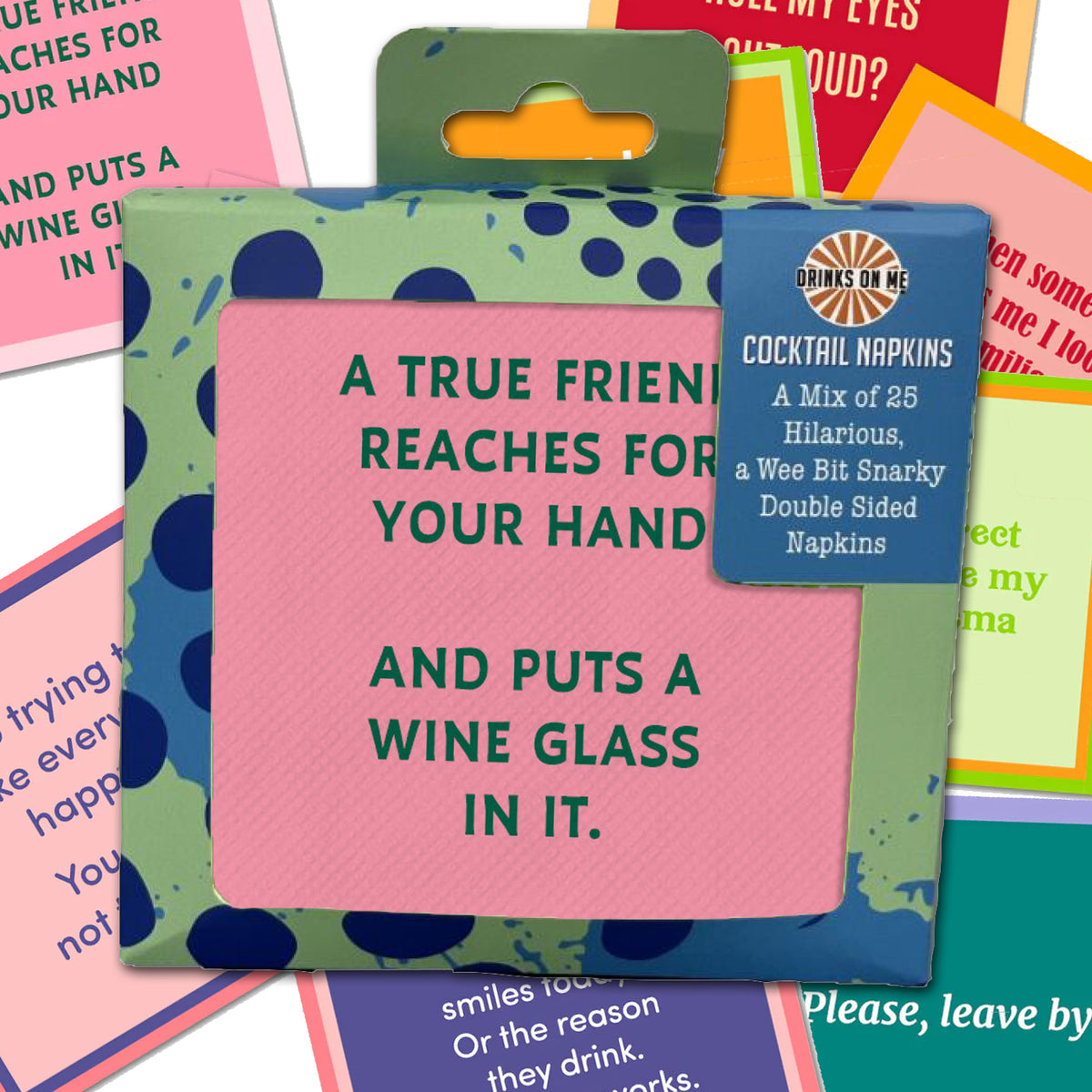 Party In A Box - 25 Assorted Double the Fun Cocktail Napkins