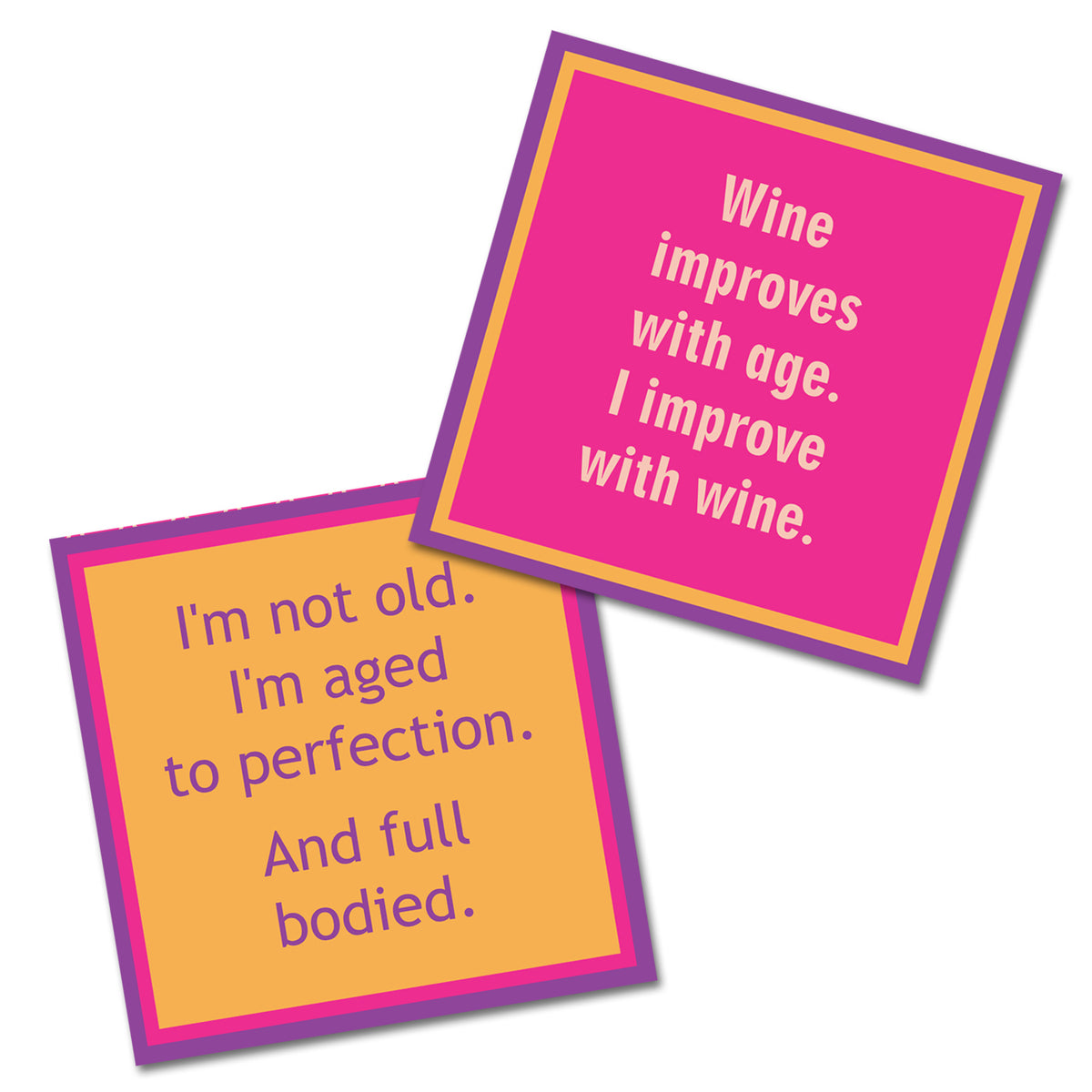 Improves With Age Double the Fun Cocktail Napkins