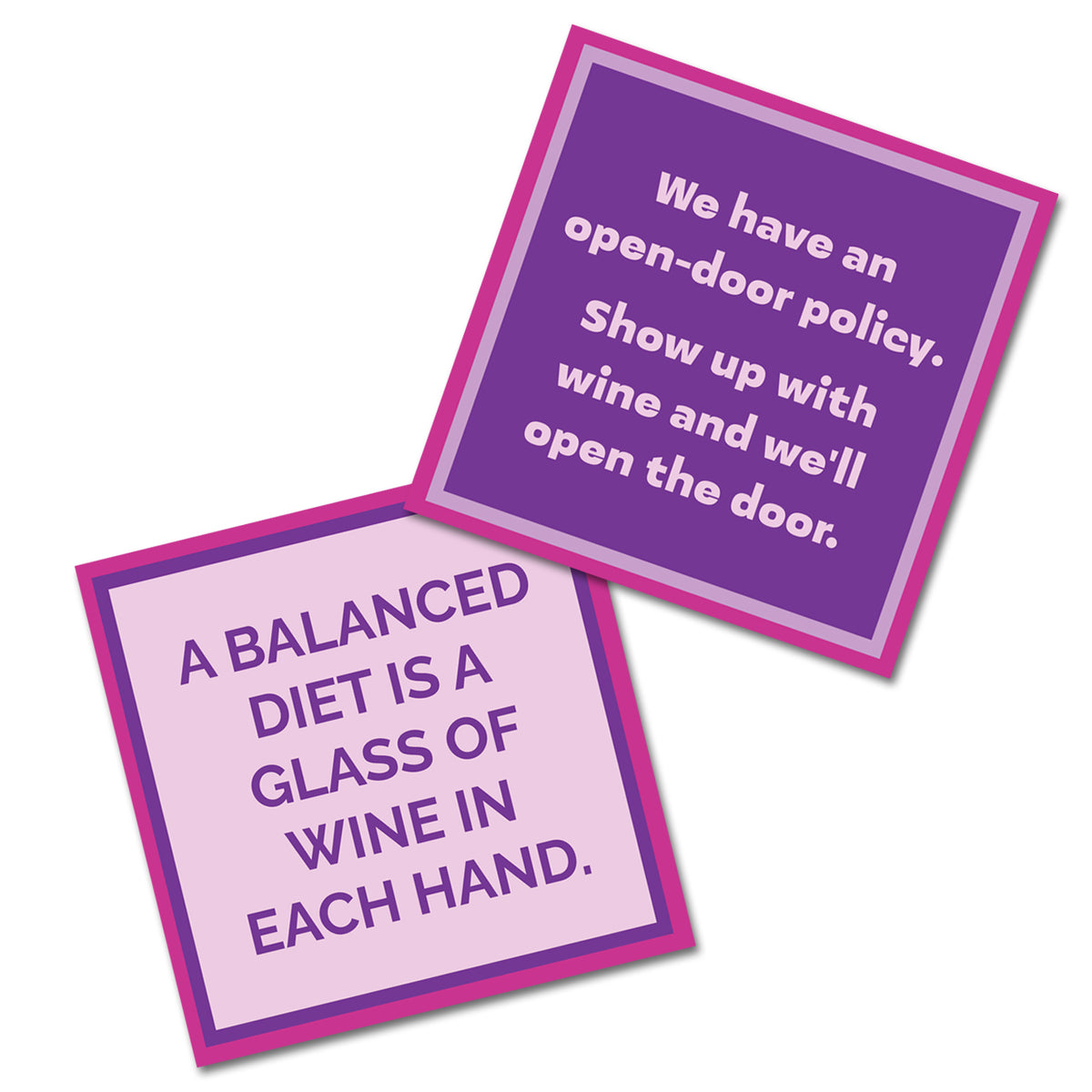 Open-door Policy Double the Fun Cocktail Napkins