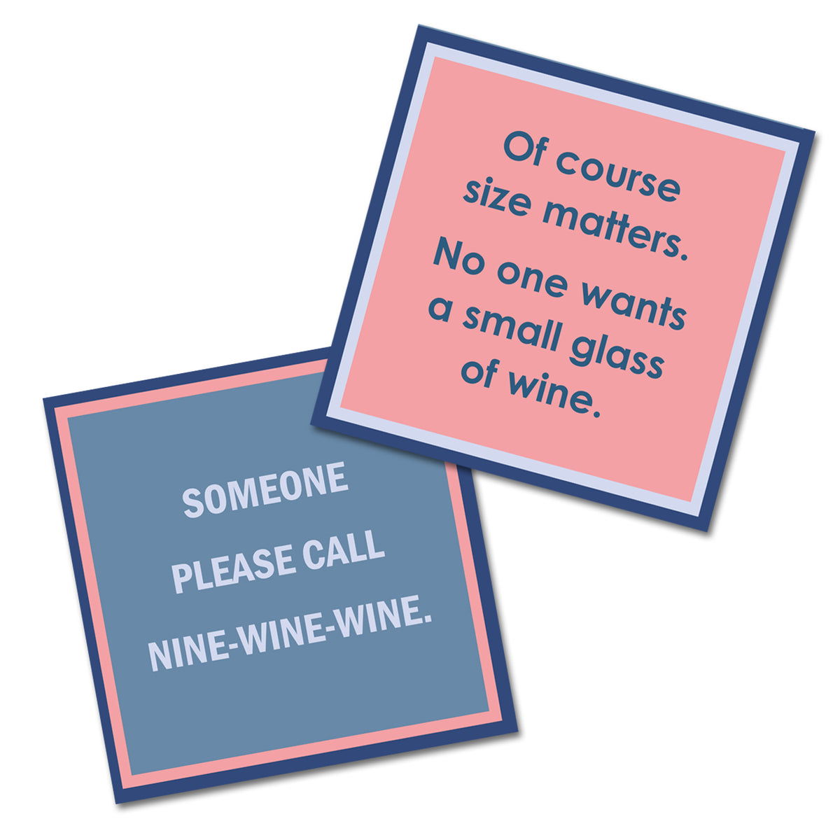 Size Matters Double the Fun Cocktail Napkins