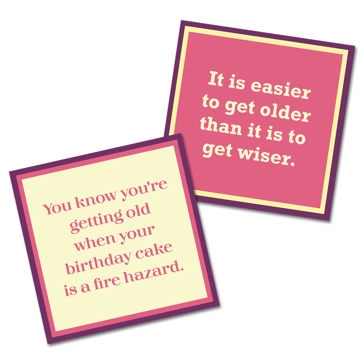 You're Getting Old Double the Fun Cocktail Napkins