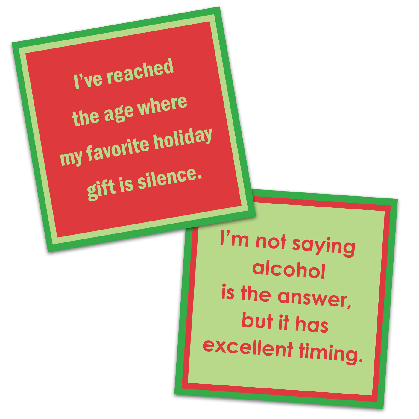 Favorite Holiday Gift Double the Fun Holiday Cocktail Napkins