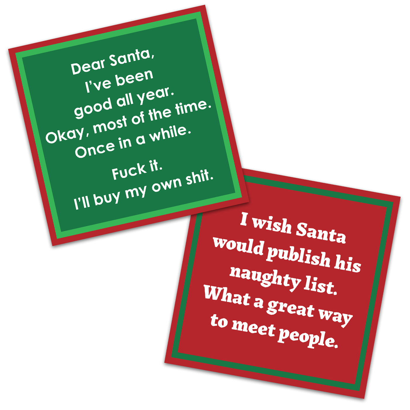 I've Been Good All Year Double the Fun Holiday Cocktail Napkins