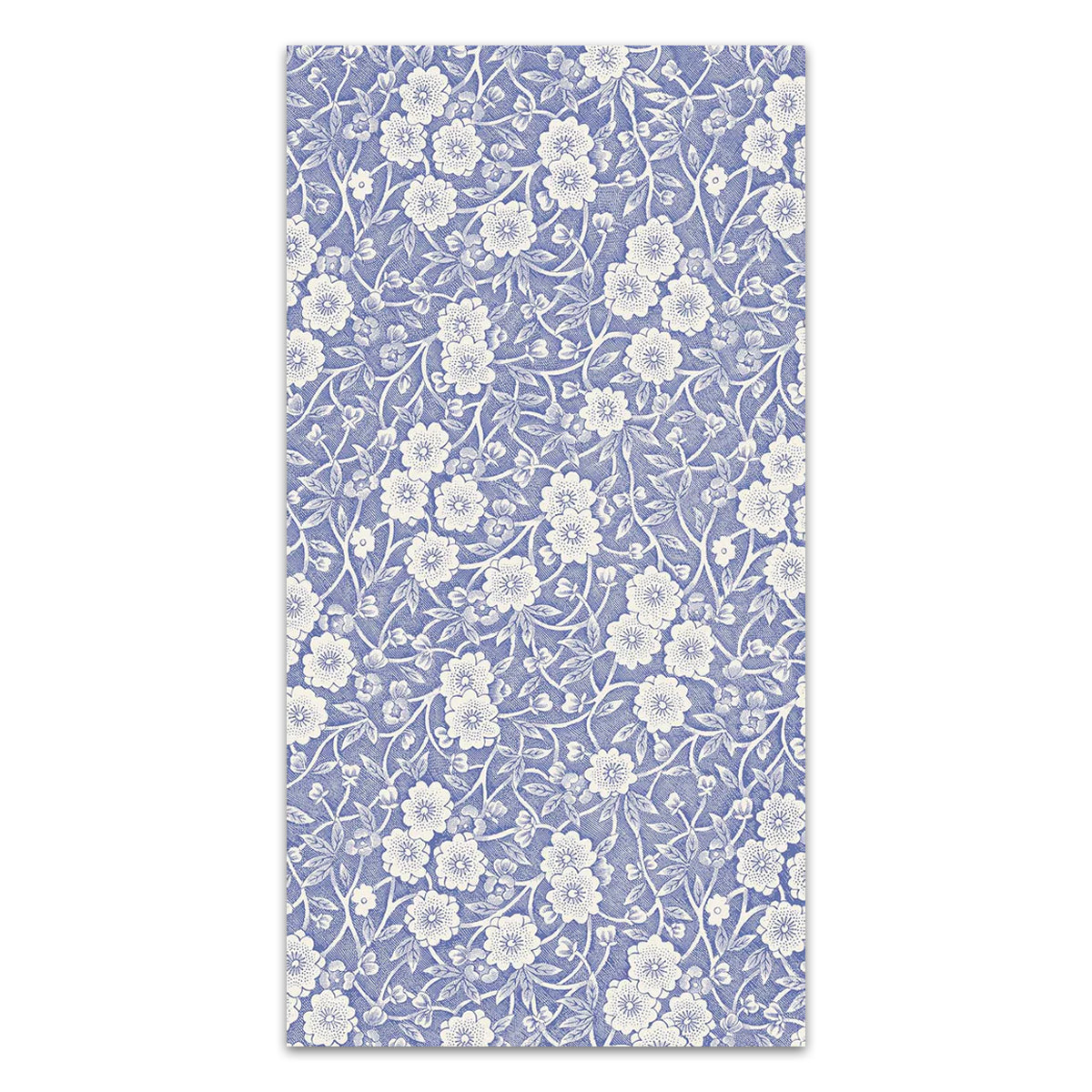 Blue Calico Floral Paper Guest Towels - Buffet Napkins