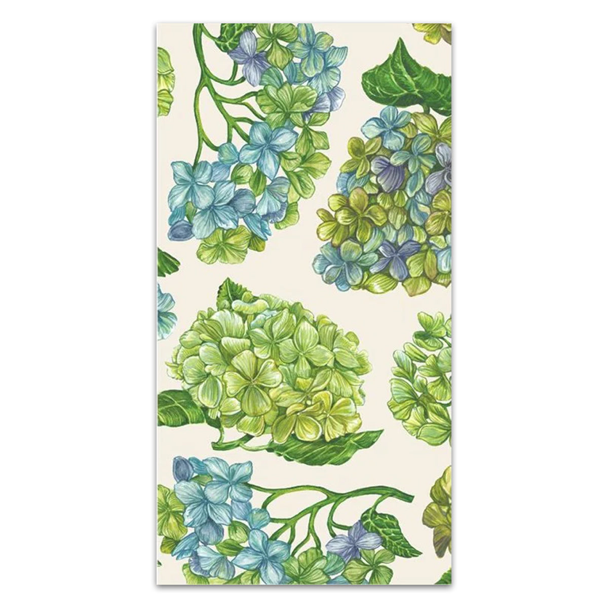 Hydrangea Pastel Blooms Paper Guest Towels - Buffet Napkins