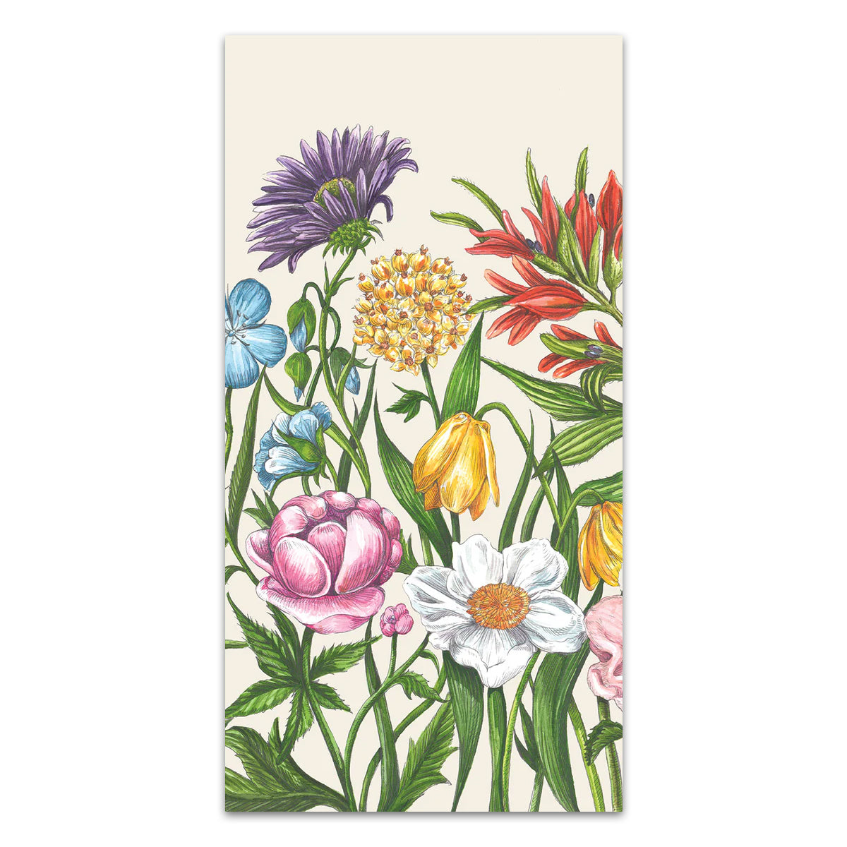 Wildflower Beauty Paper Guest Towels - Buffet Napkins
