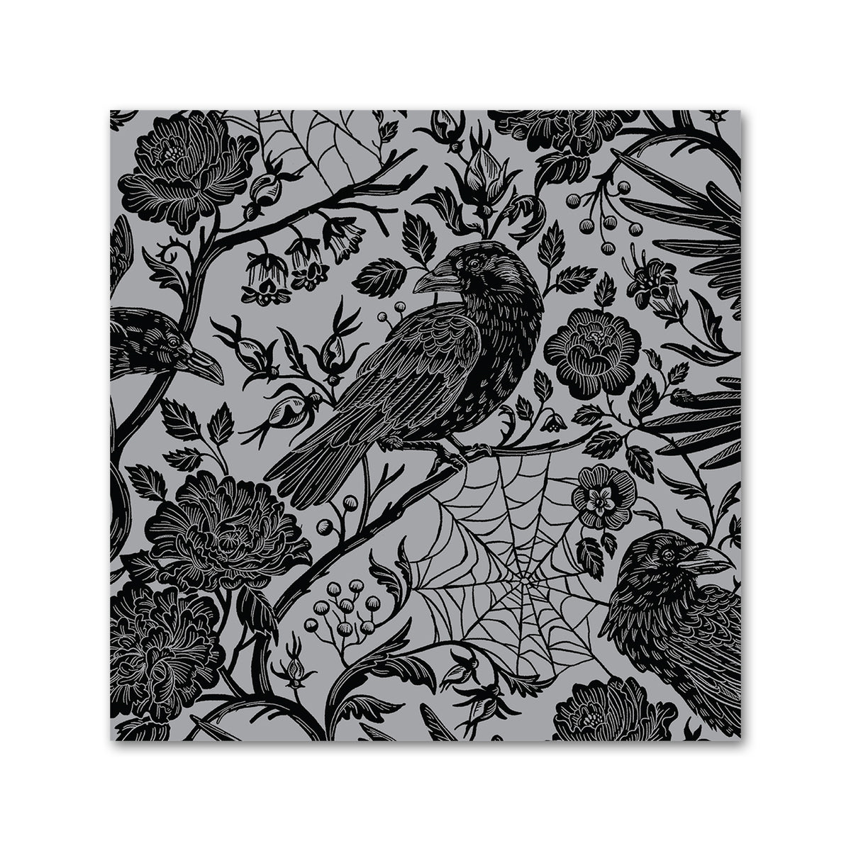 Raven Toile Paper Beverage Napkins