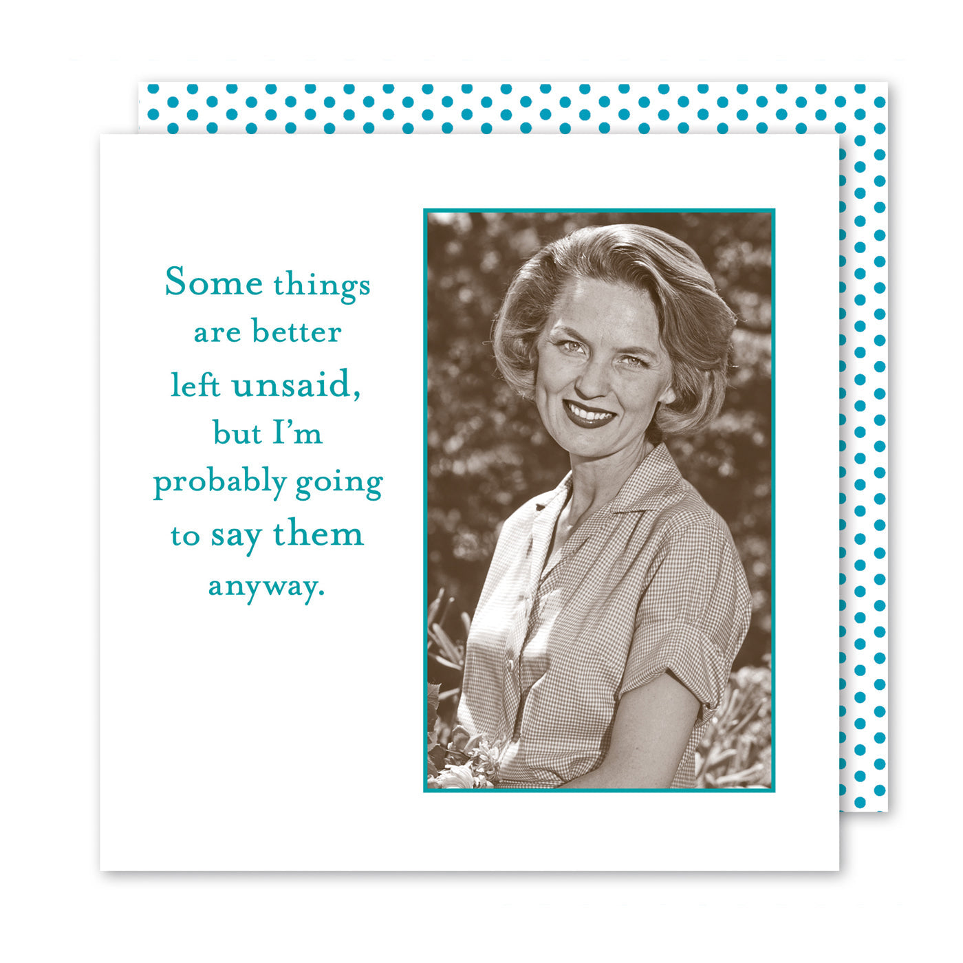 Better Left Unsaid Funny Cocktail Napkins by Shannon Martin