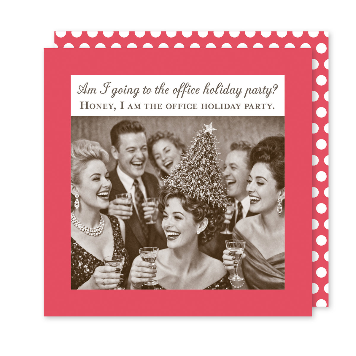 Office Holiday Party Funny Cocktail Napkins by Shannon Martin