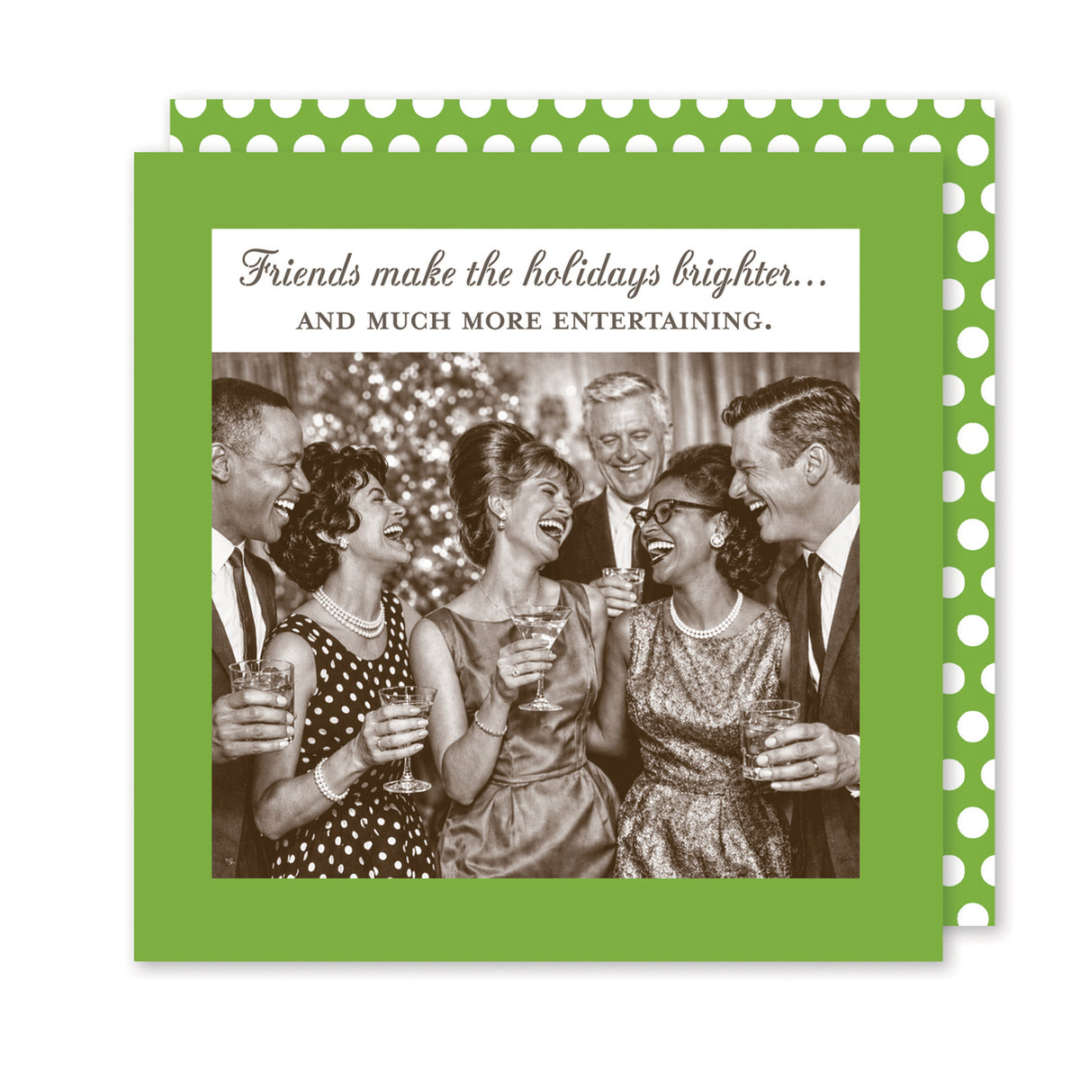 Make the Holiday Brighter Funny Cocktail Napkins by Shannon Martin