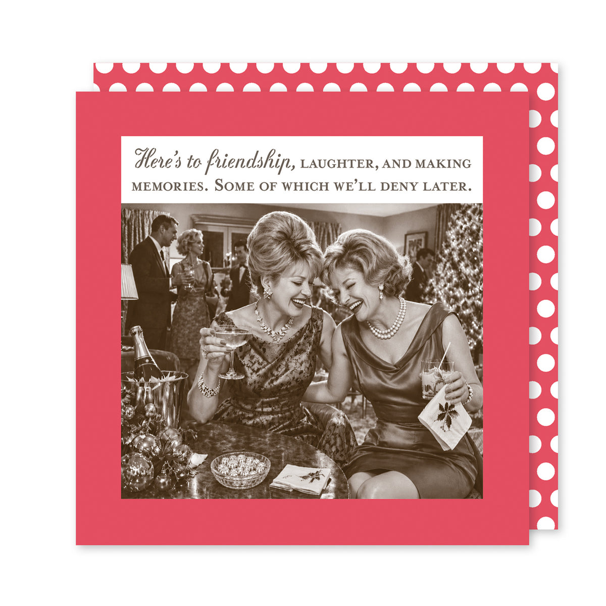 We'll Deny Later Funny Holiday Cocktail Napkins by Shannon Martin