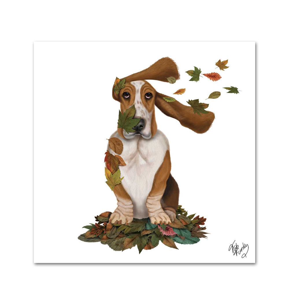 Willard the Basset Hound Paper Beverage Napkins