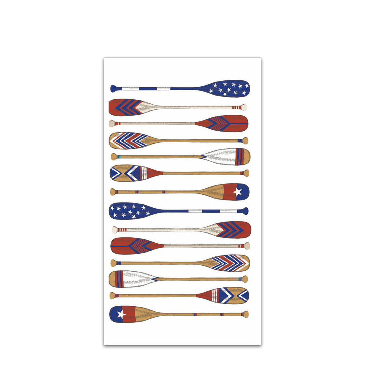 Outrigger Boat Oars Paper Guest Towels - Buffet Napkins