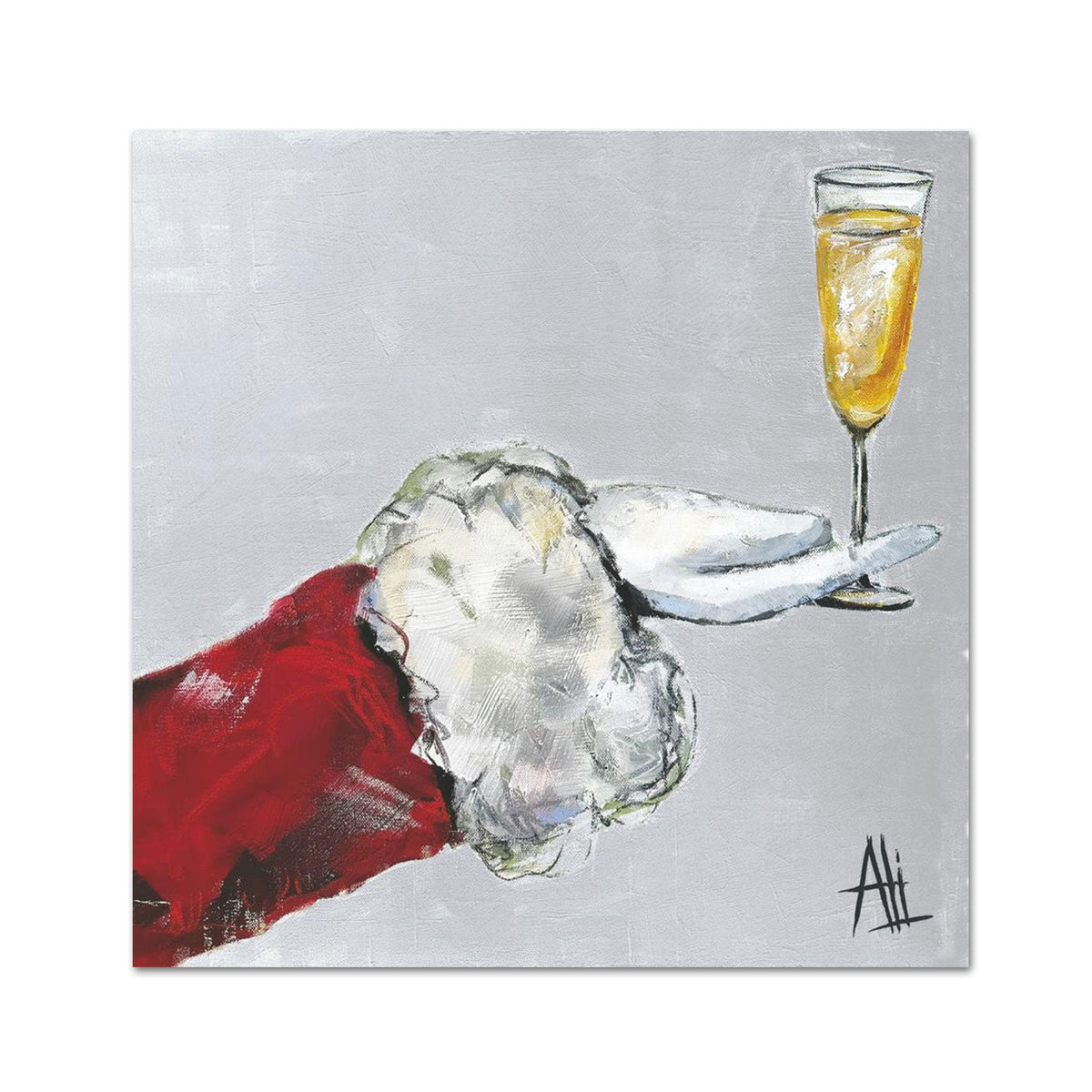 Cheers to Santa Paper Cocktail Napkins