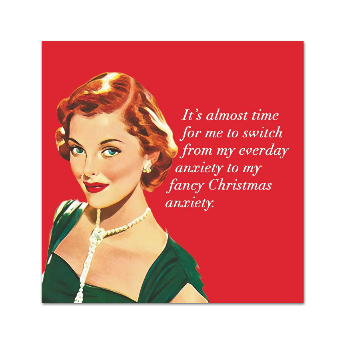 Christmas Anxiety Funny Paper Cocktail Napkins