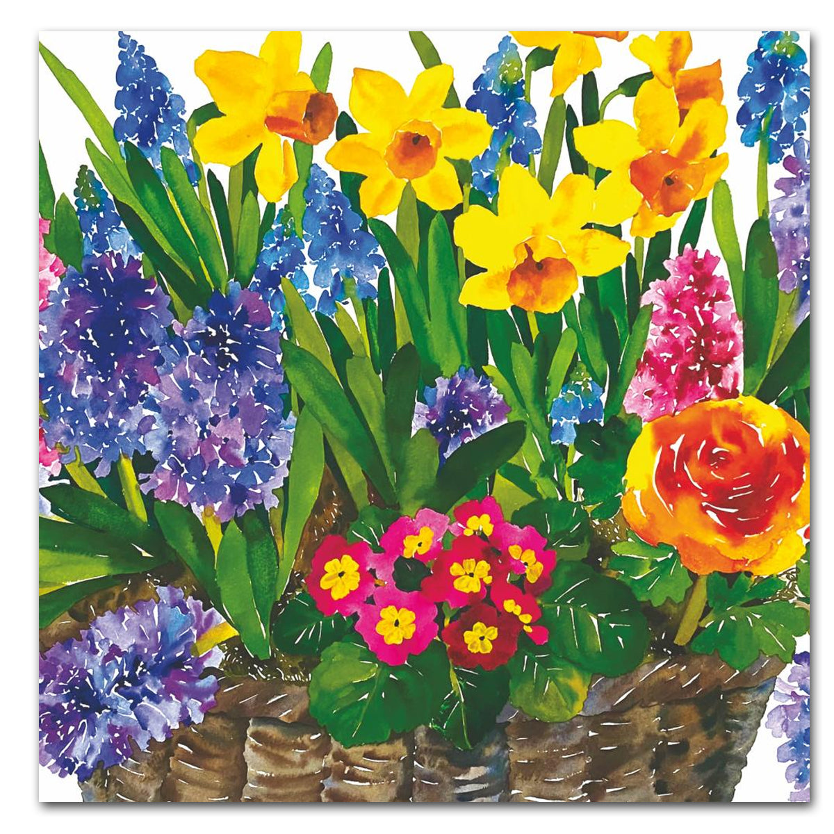 Spring Basket Paper Luncheon Napkins