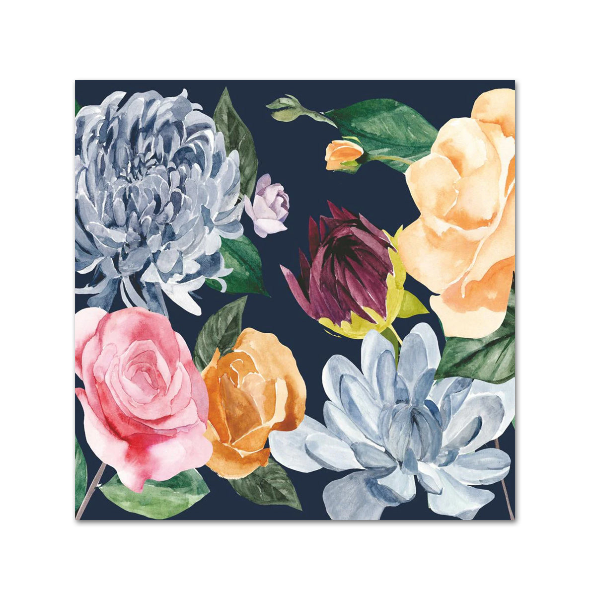 Floral Chintz Paper Beverage Napkins