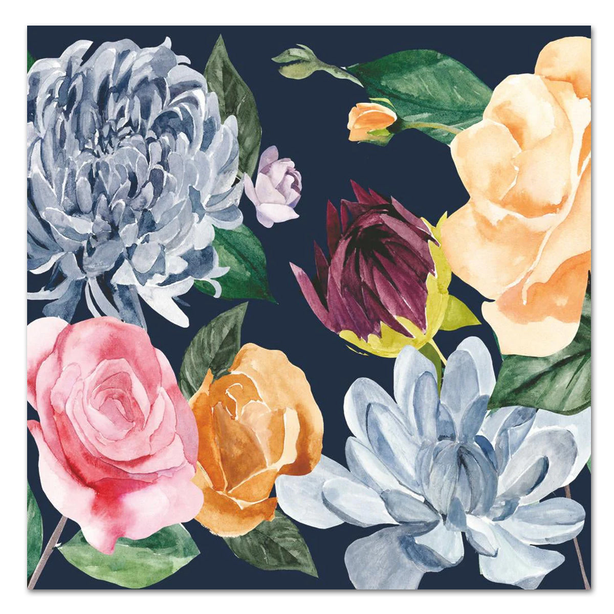 Floral Chintz Paper Luncheon Napkins