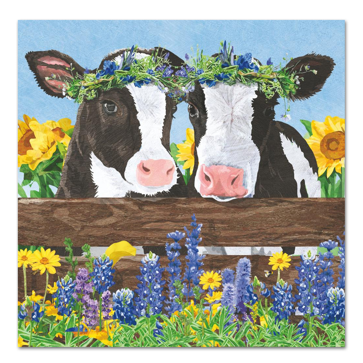 Borden & Clover Cows Paper Luncheon Napkins