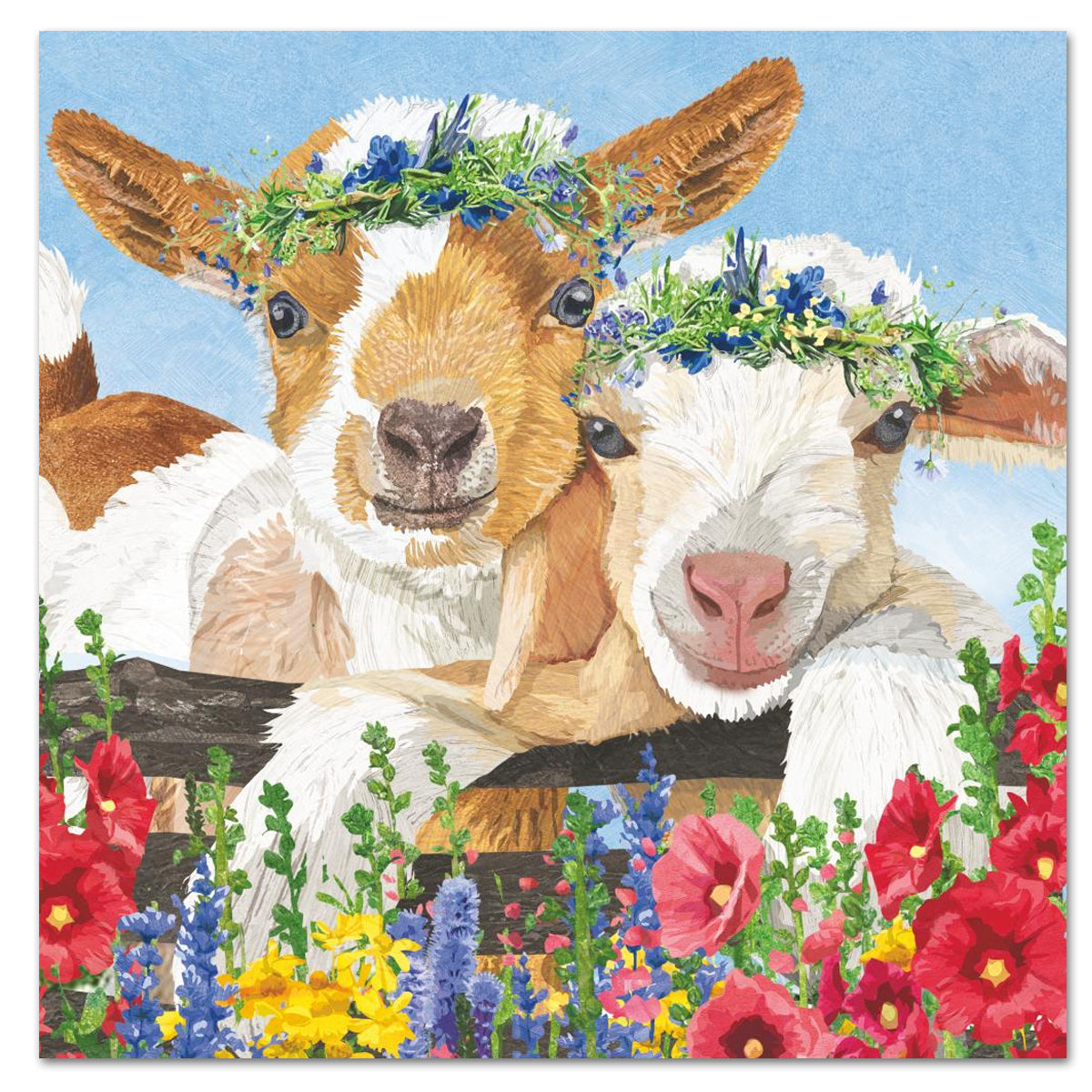 Gary & Gracie Goats  Paper Luncheon Napkins