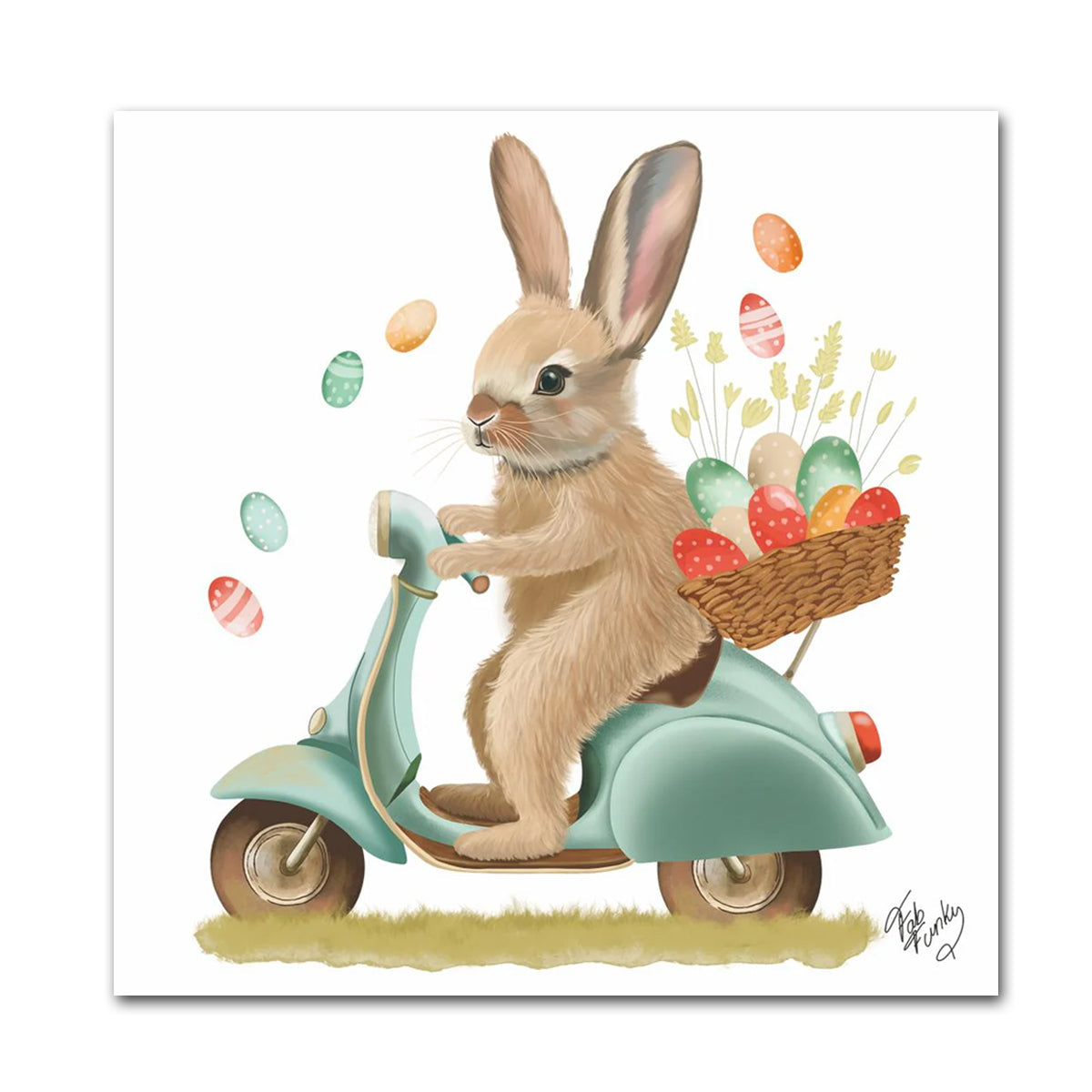 Bunny Dash Paper Beverage Napkins