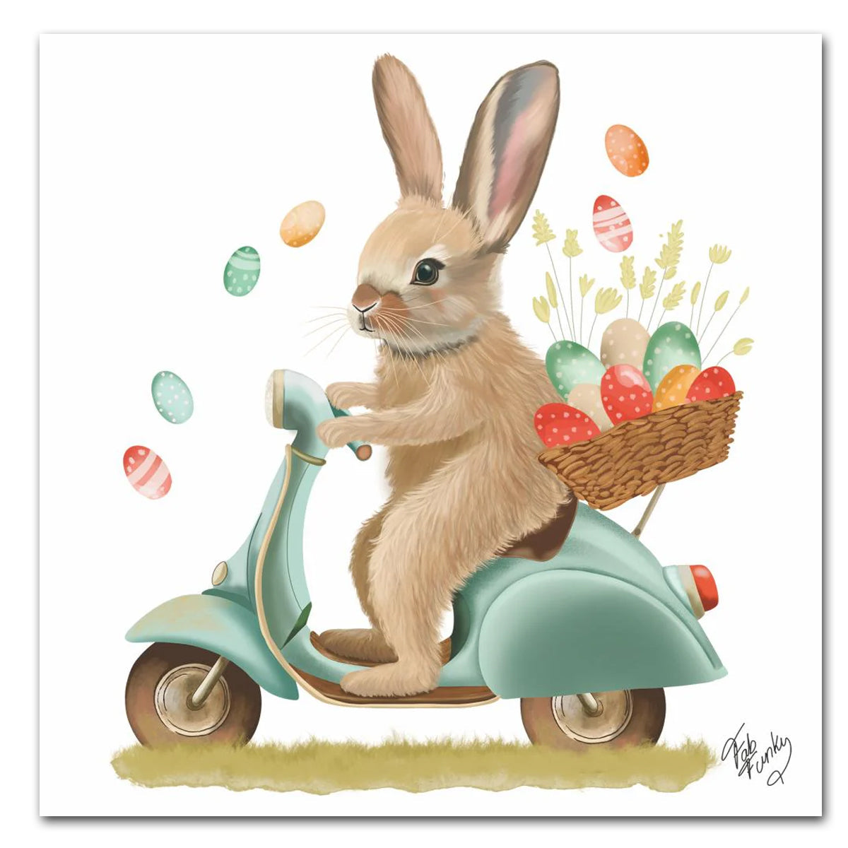 Bunny Dash Paper Luncheon Napkins