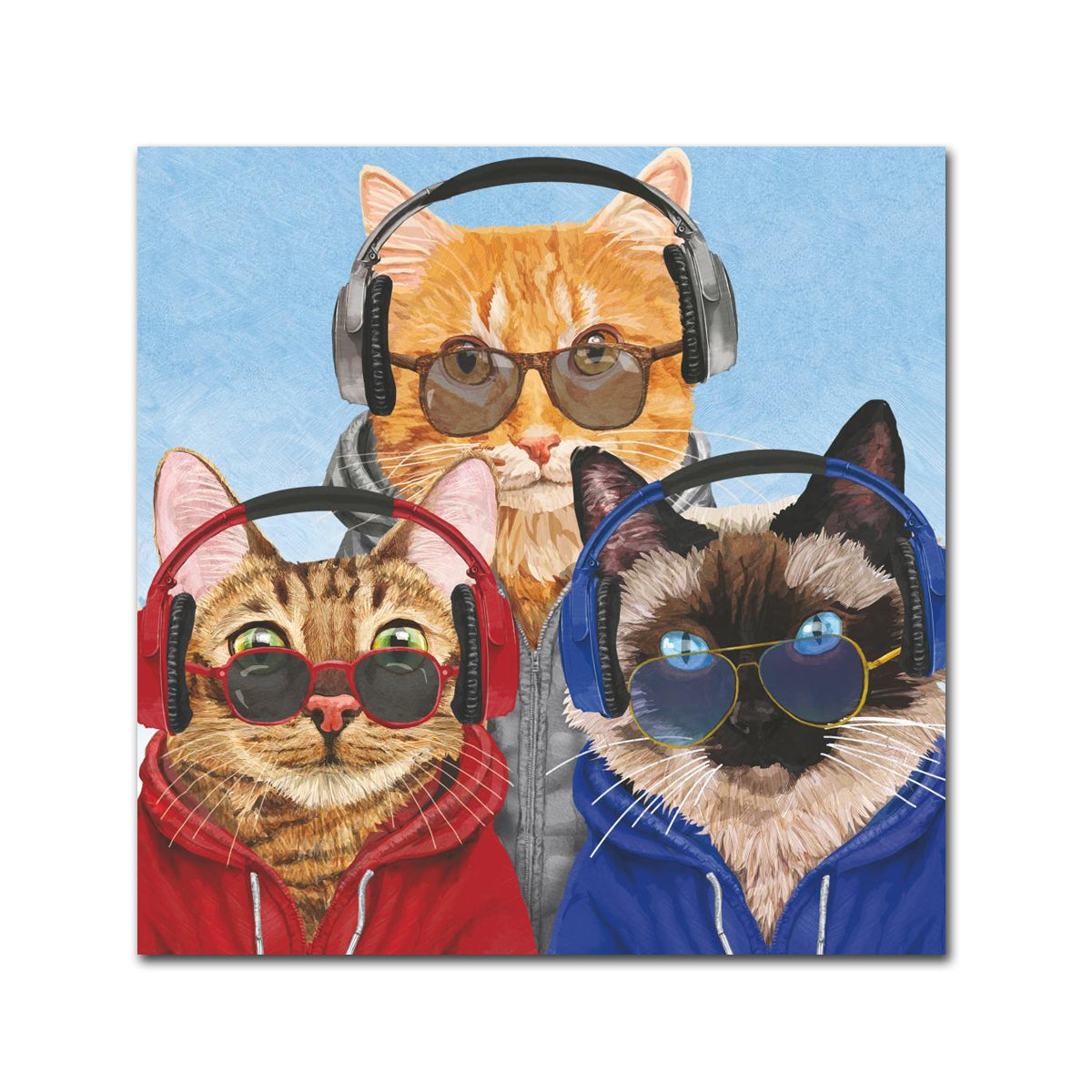 Chillin' Cats Paper Beverage Napkins