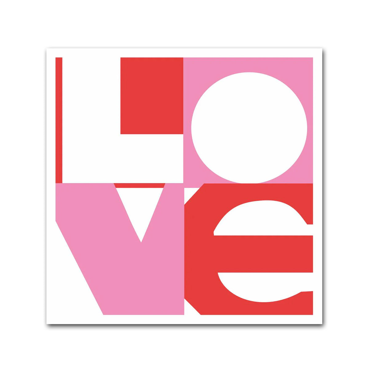 LOVE Graphic Paper Beverage Napkins