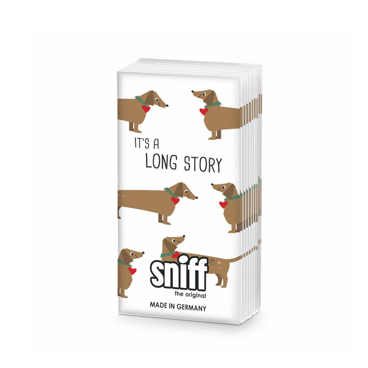 Long Story Dachshund Pocket Tissues