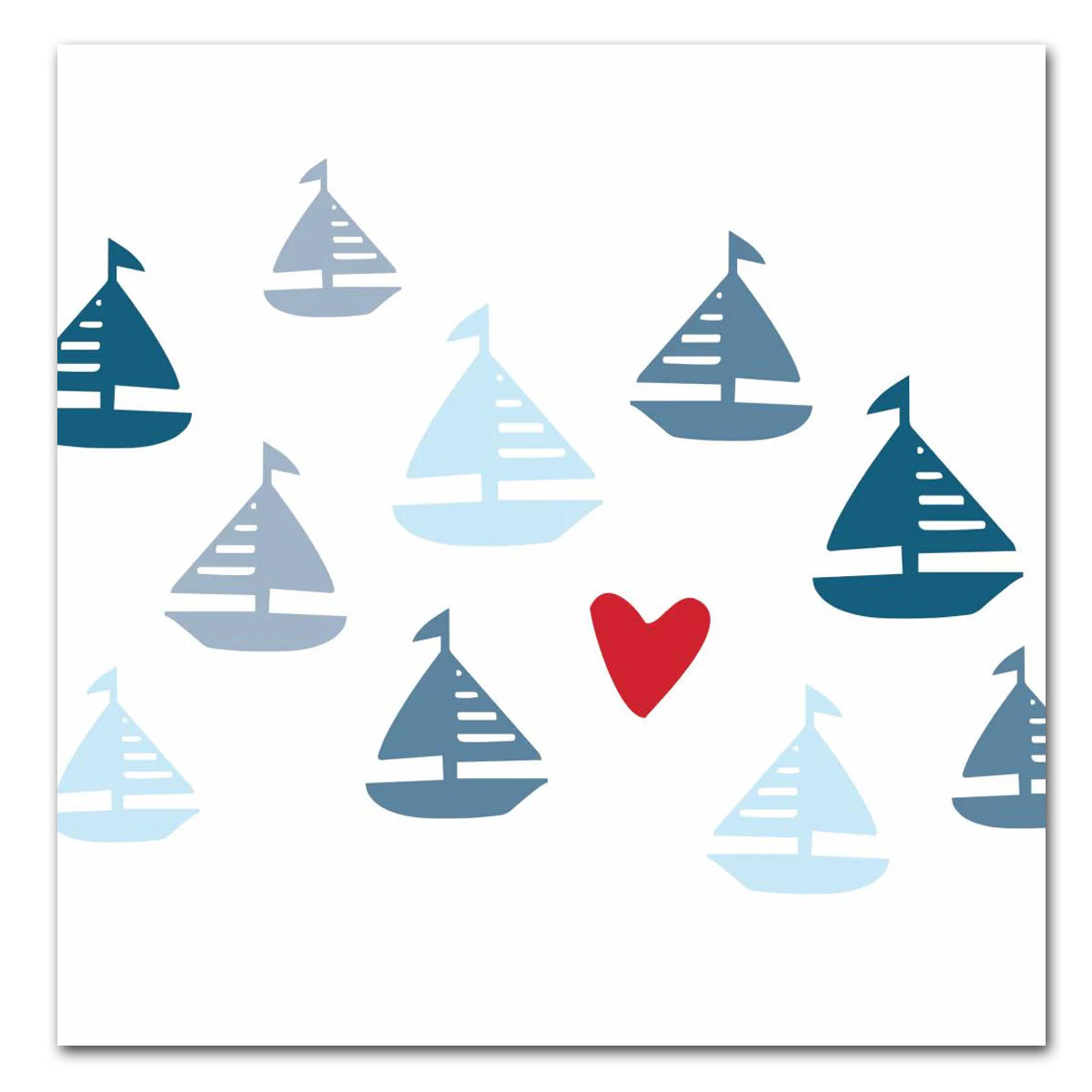 Seaside Sailing Paper Luncheon Napkins