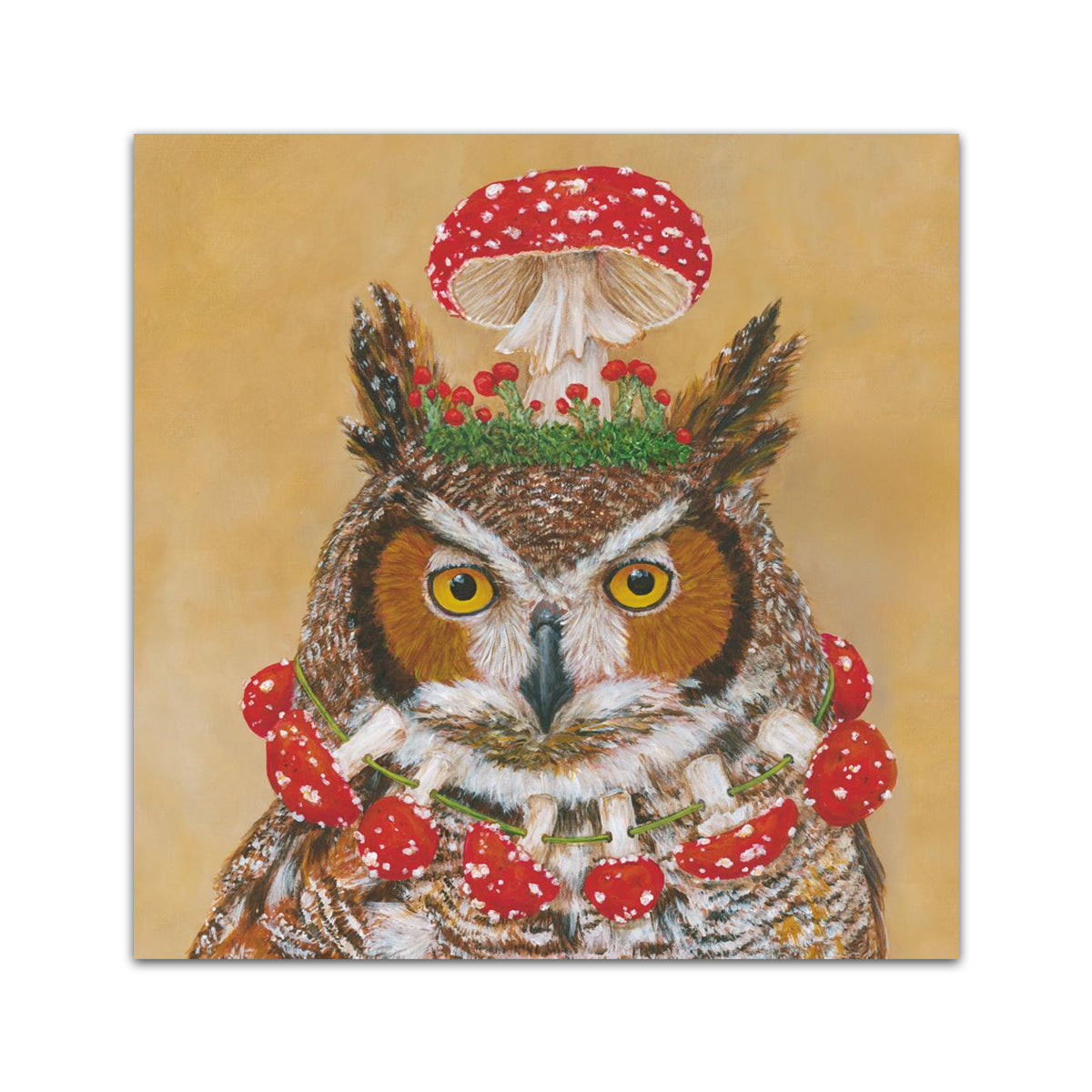 Pageant Queen Owl Paper Beverage Napkins by Vicki Sawyer