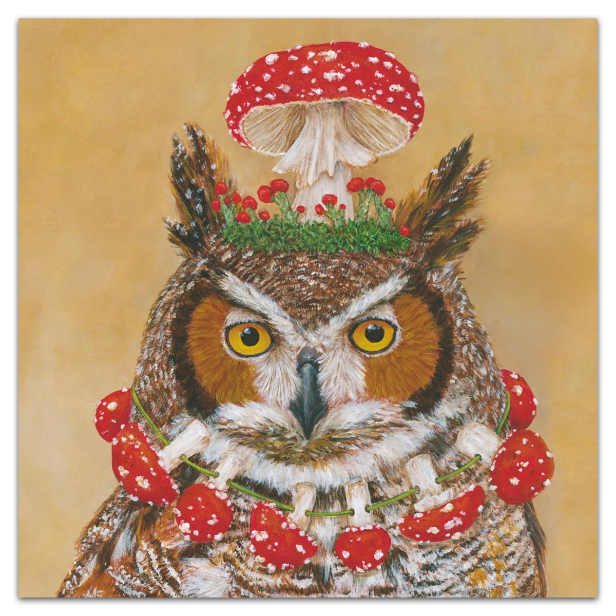 Pageant Queen Owl Paper Luncheon Napkins by Vicki Sawyer