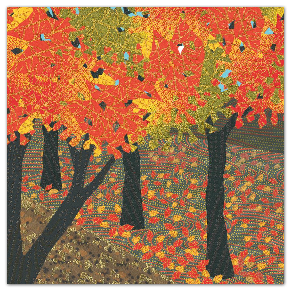 Fall Passage Walk Paper Luncheon Napkins
