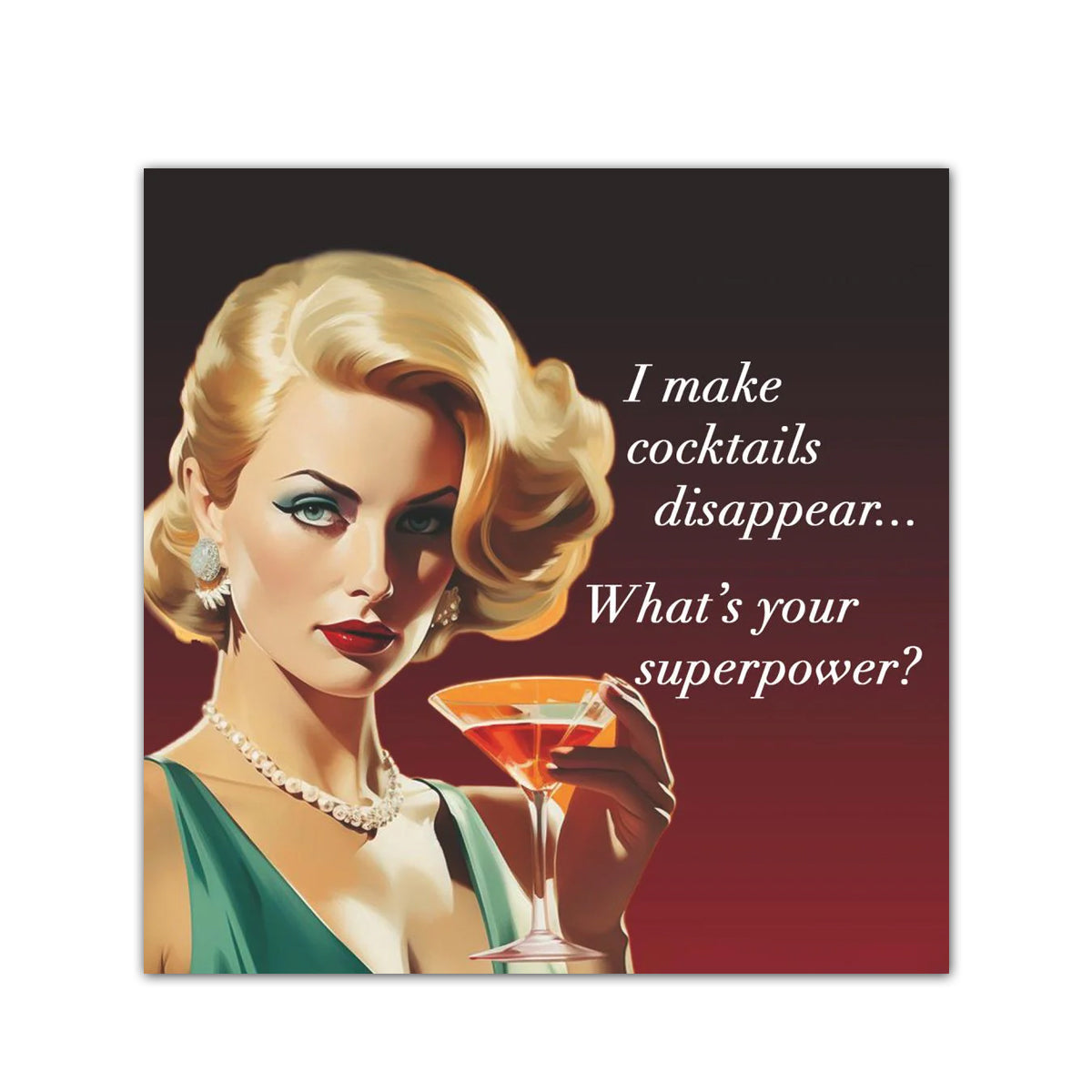 What's Your Superpower? Funny Paper Cocktail Napkins