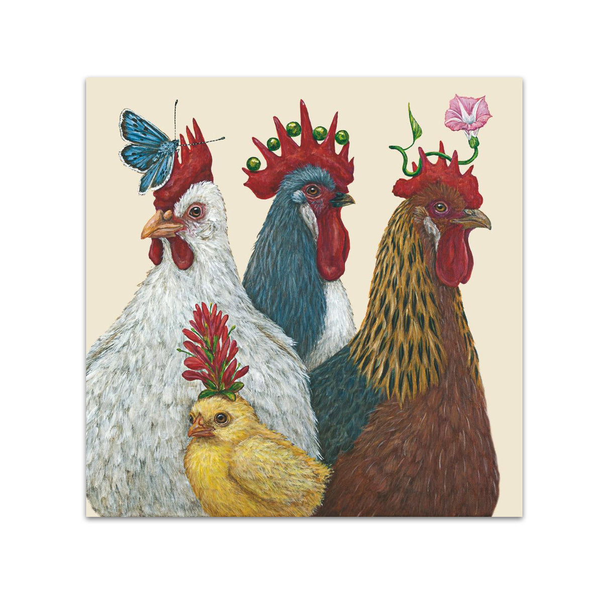 Party at the Coop Paper Beverage Napkins by Vicki Sawyer