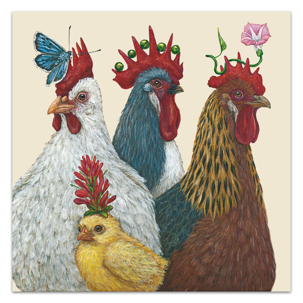 Party at the Coop Paper Luncheon Napkins by Vicki Sawyer