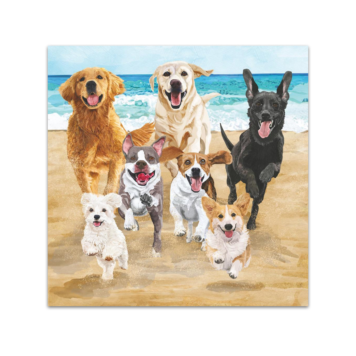 Release the Beach Hounds! Paper Beverage Napkins