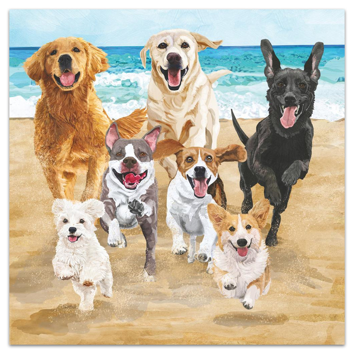 Release the Beach Hounds!  Paper Luncheon Napkins