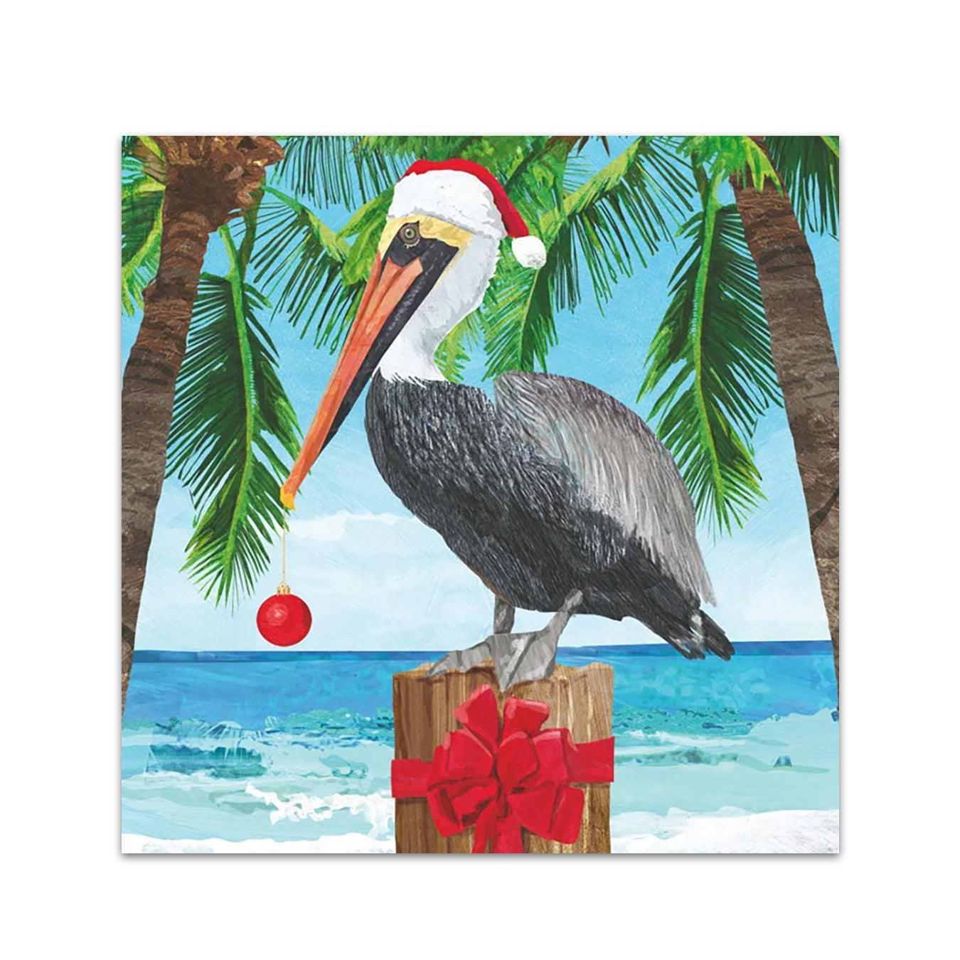 Pelican Yuletide Paper Beverage Napkins