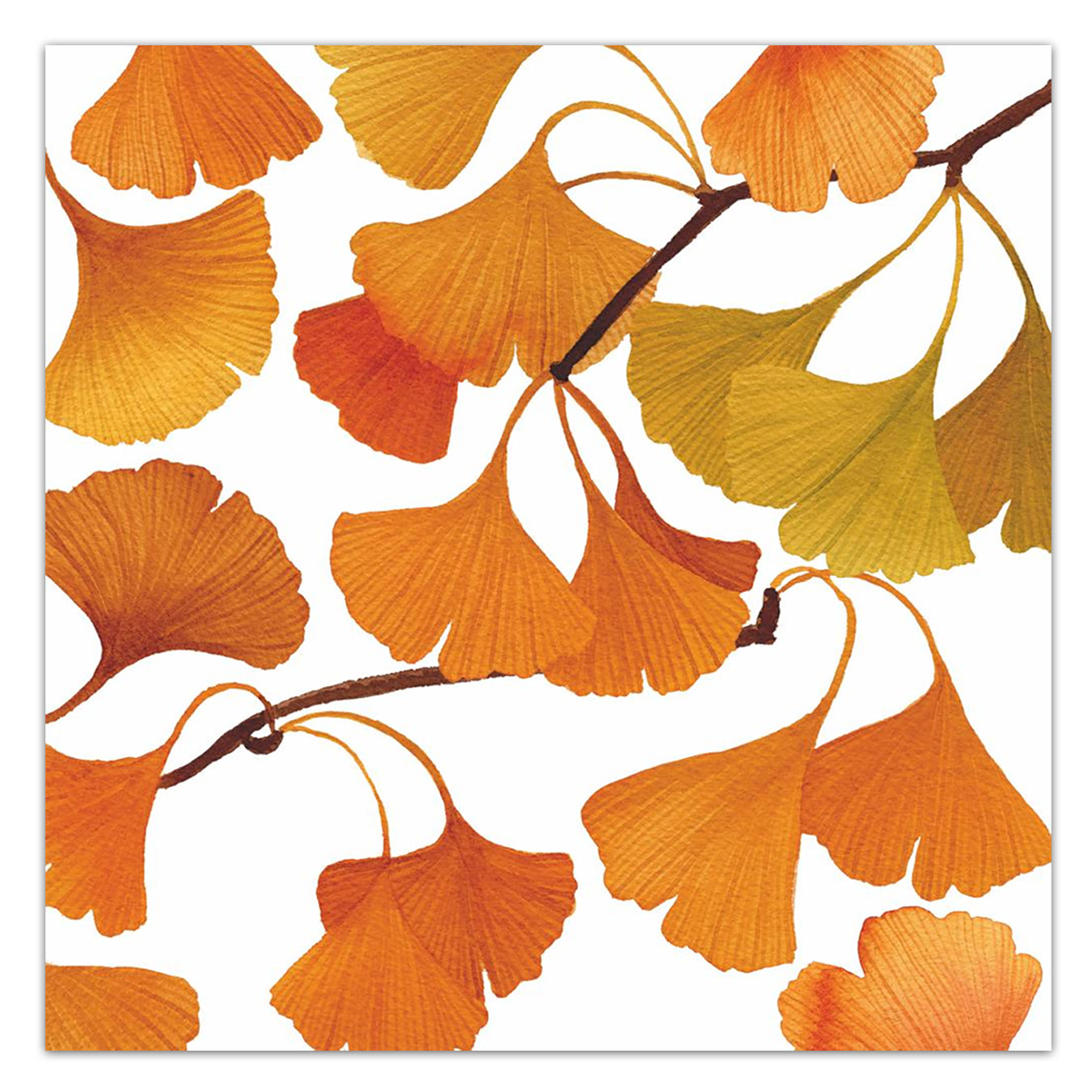 Ginko Fall Paper Luncheon Napkins