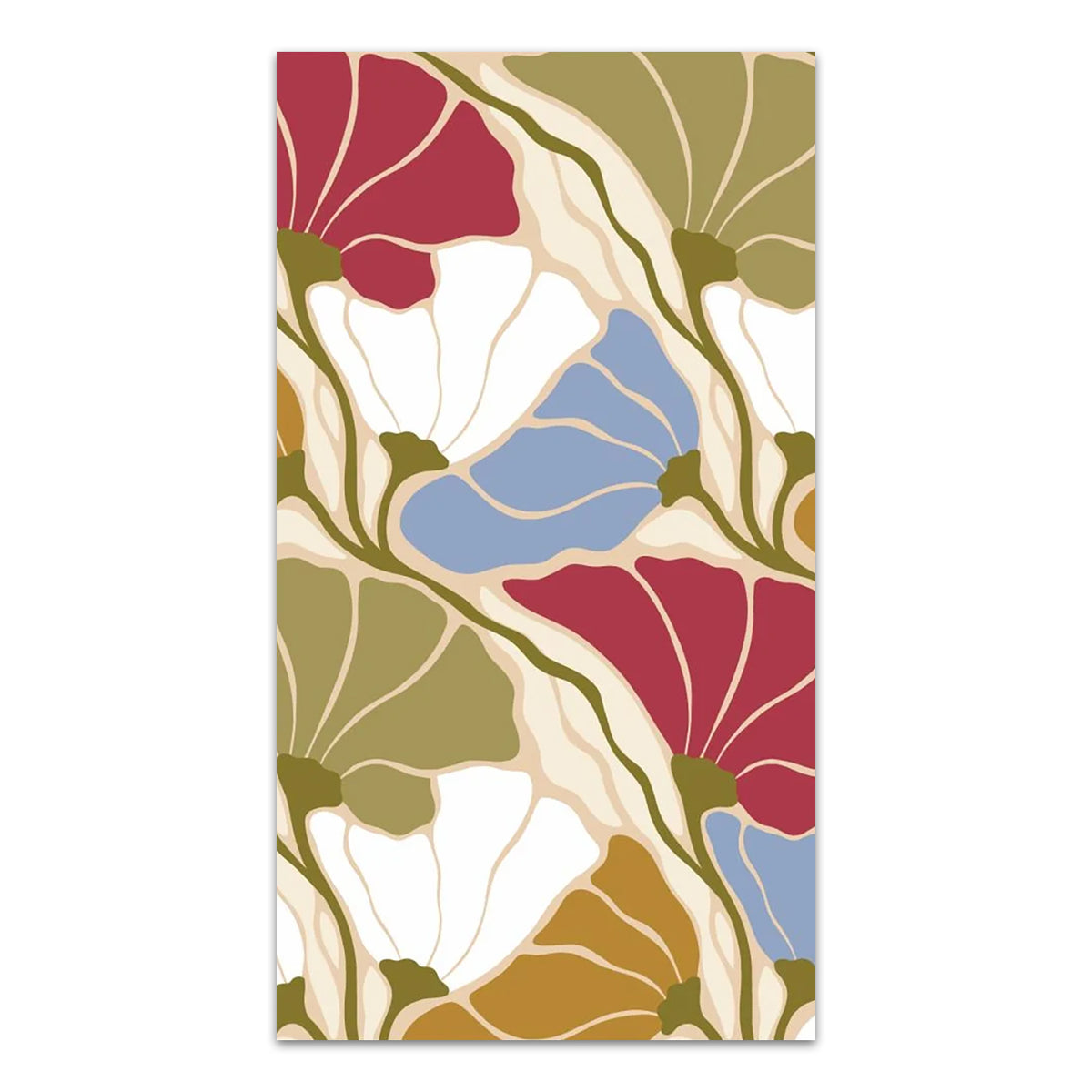 Eugenie Gingko Paper Guest Towels - Buffet Towels