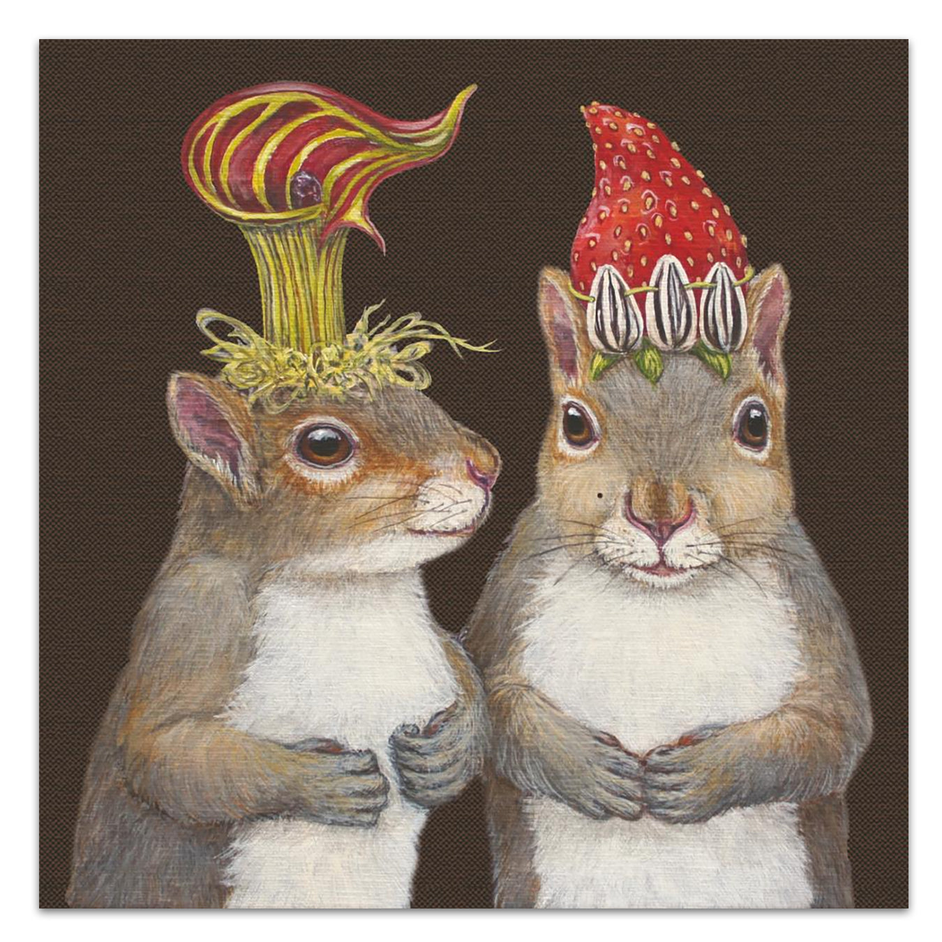Sam & Kris Squirrels Paper Luncheon Napkins by Vicki Sawyer